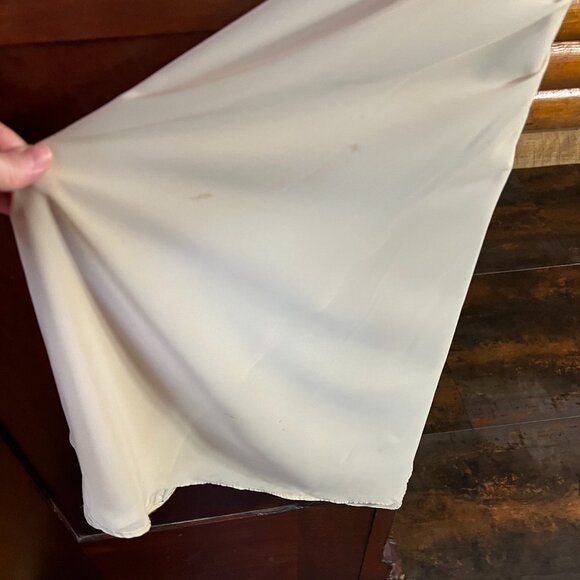 JJ's House Cream-Colored Double-Lined Halter Bridesmaid/Prom Gown, Size 2 - Picture 6 of 12